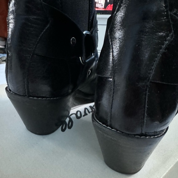 L’INTERVALLE Austin Black Groucho Ankle Boots - Picture 6 of 11